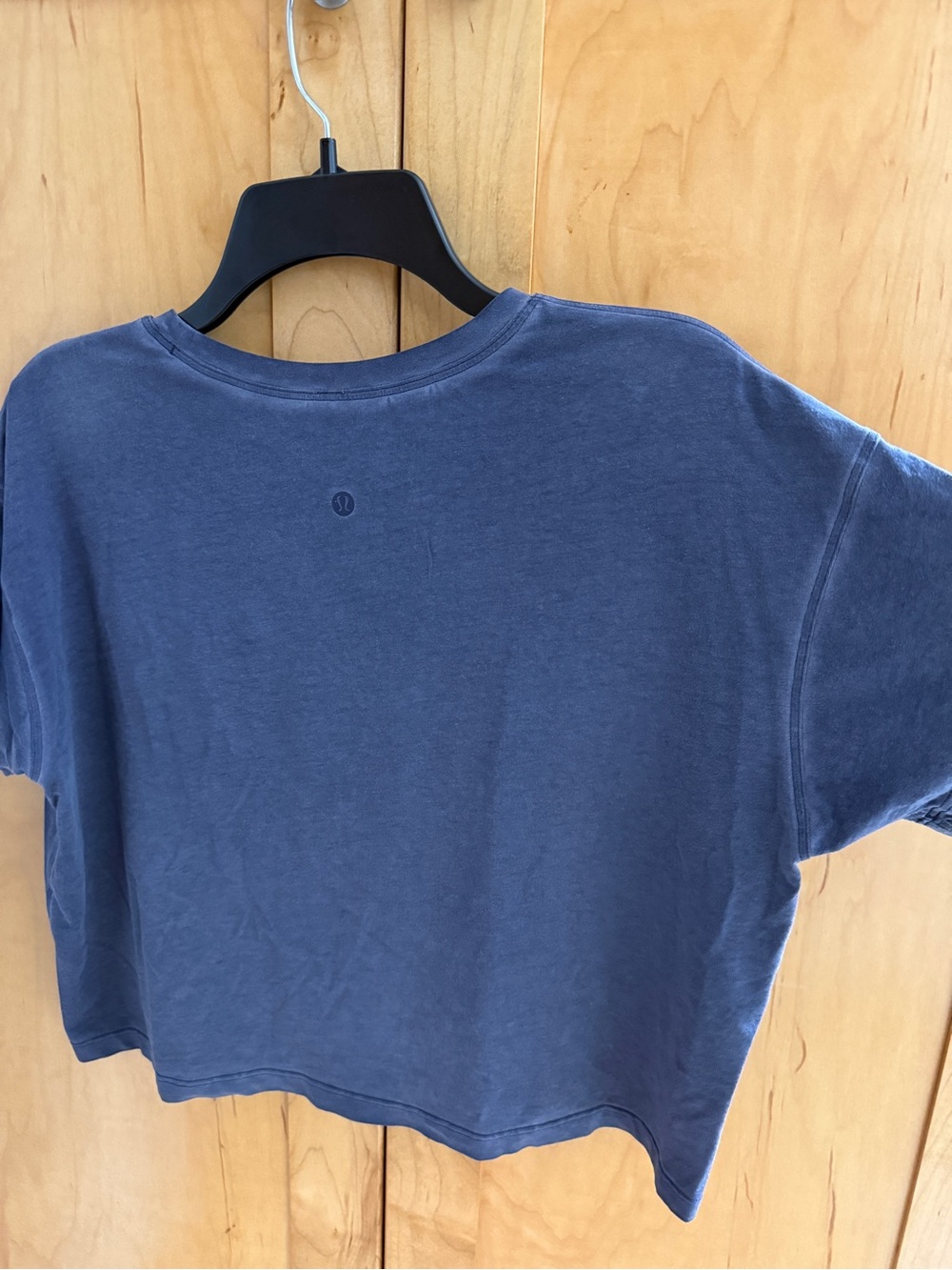 Lululemon Cates Tee Cropped *Fade Sublimado Pigment Dye Cadet Blue Size 8 - Picture 8 of 11